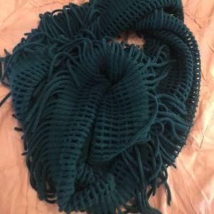 Woven, Knit Infinity Scarf